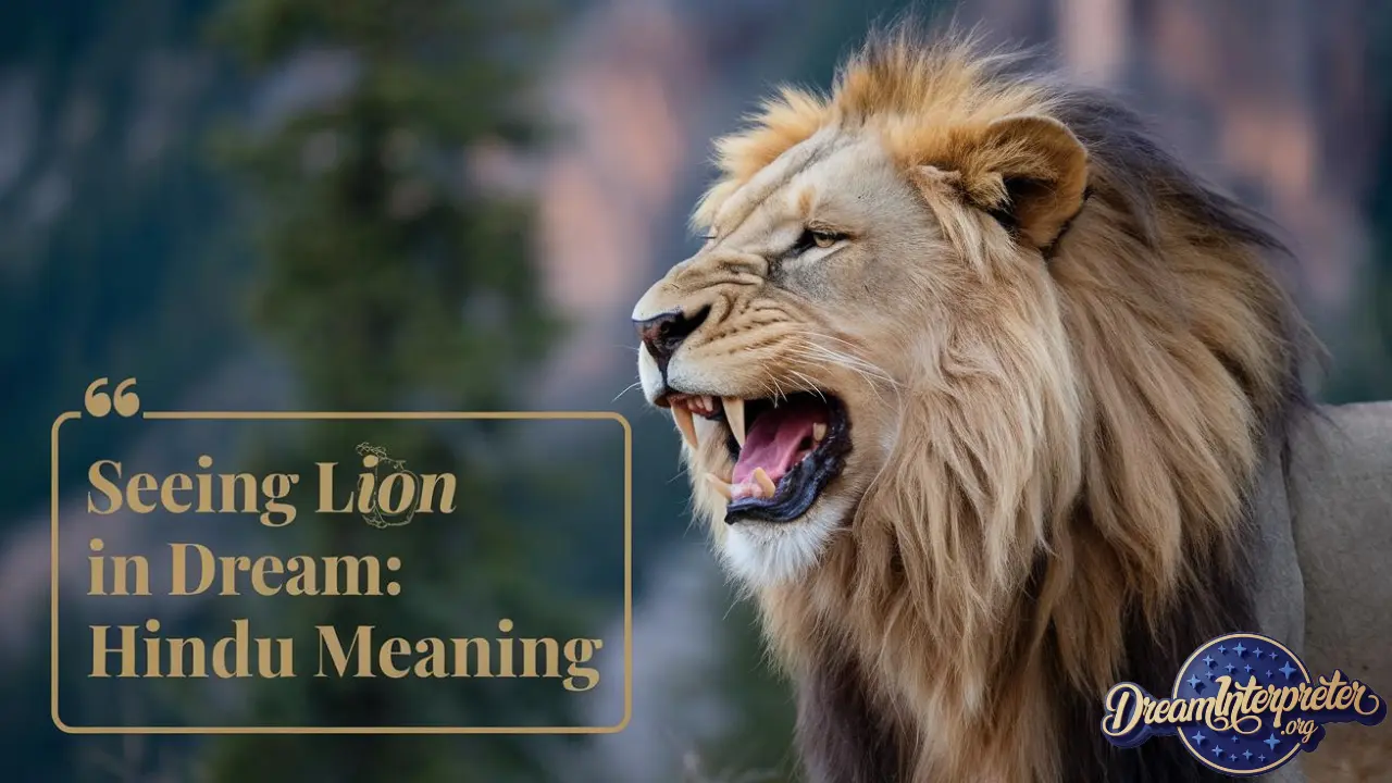 Seeing Lion in Dream Hindu Meaning and Interpretation